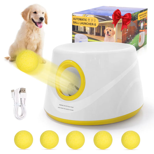 Lanceur automatique de balles pour chien – Jeu interactif et dépense d’énergie réglable