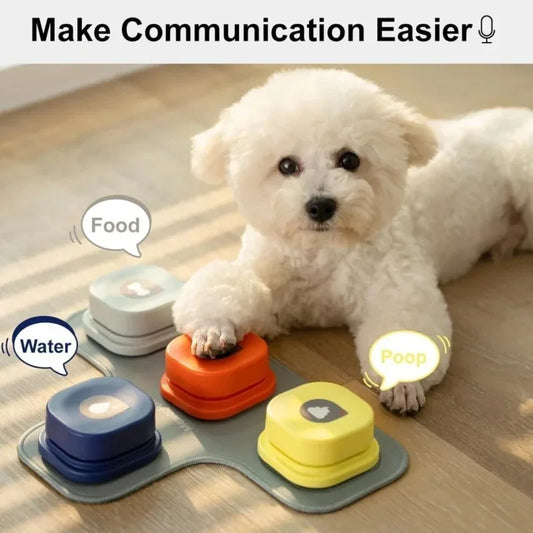 Boutons parlants pour chien– Jeu interactif d’apprentissage et de communication (lot de 6)