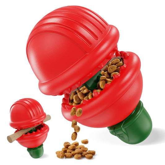 Jouet de mastication résistant pour chien destructeur – Support à friandise type “plante carnivore”